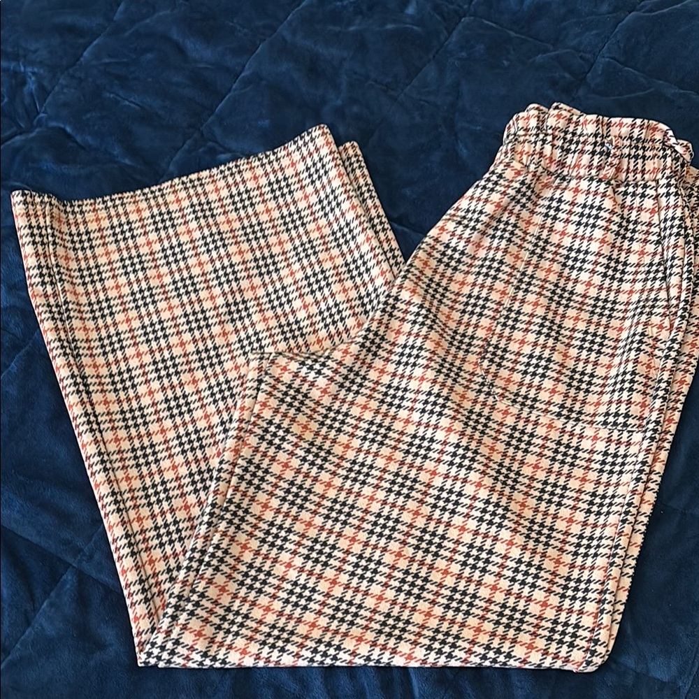 Plaid Patterned Pants